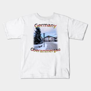 German Bavarian Alps, town of Oberammergau Kids T-Shirt